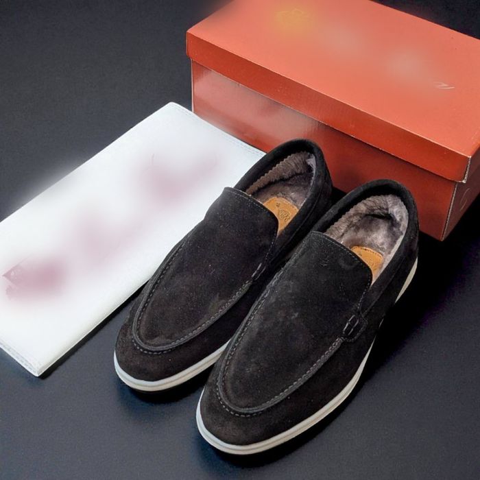 Зимные Лоферы для мужчин (40/41/42/43/44/45) Обувь новая зимняя