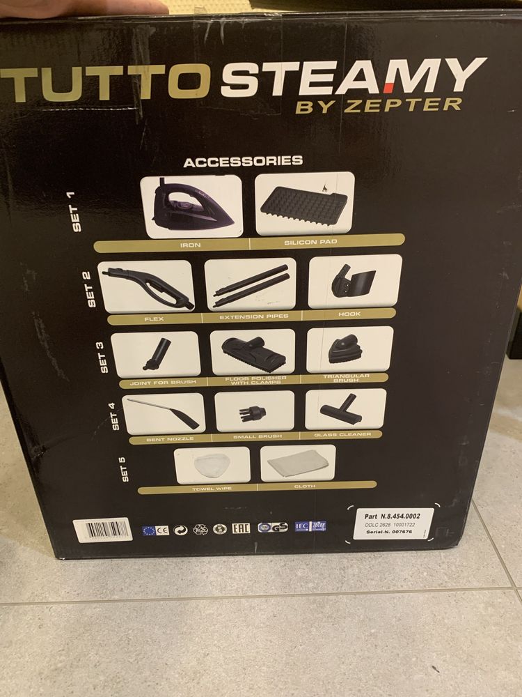Urządzenie parowe z żelazkiem - Tutto Steamy Zepter