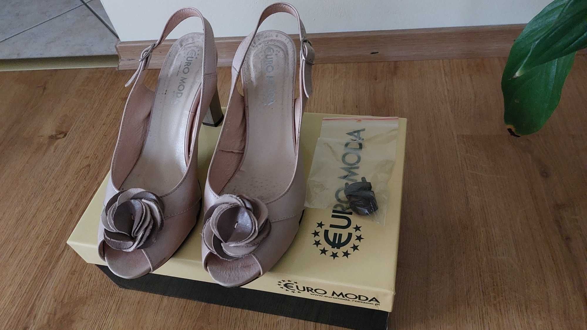 Buty skórzane damskie r. 39 + torebka