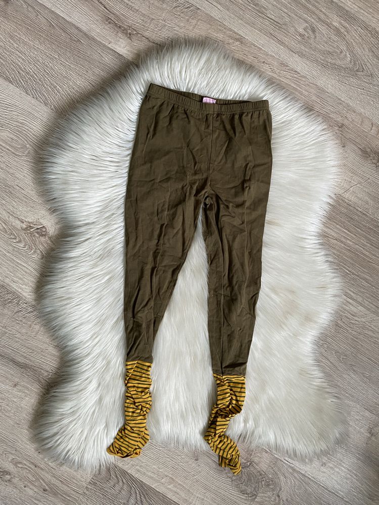 Legginsy ativo 152 nowe khaki musztardowe modne.