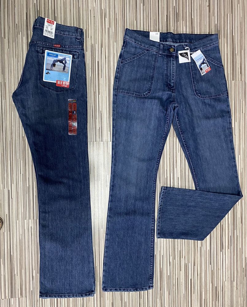 Spodnie damskie jeans 32/33 pas 86 cm komplet 2 pary Wrangler nowe