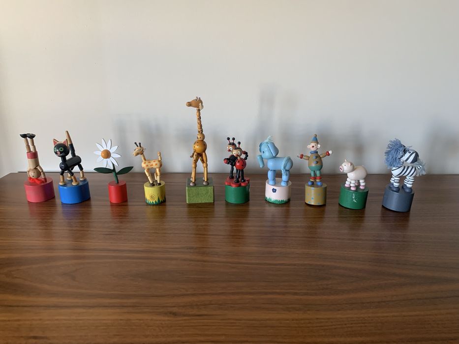 Bonecos articulados (10) Imaginarium. Madeira. Anos 90