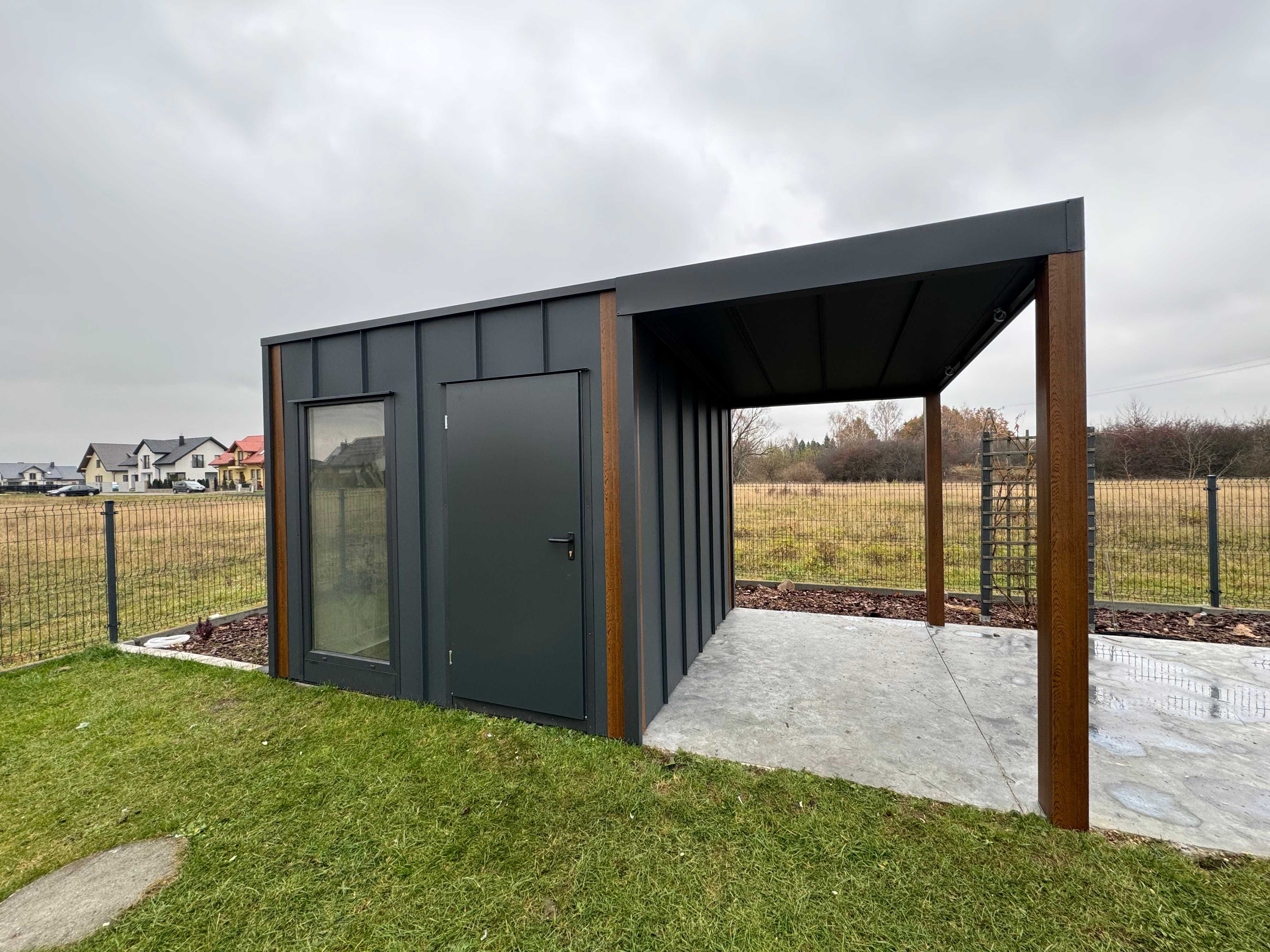 Budynek gospodarczy 3x5 m lub na wymiar! Płyta lub blacha – PRODUCENT!