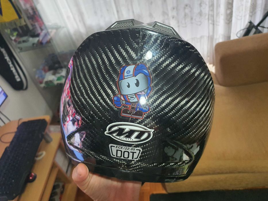 Capacete mota MT carbono tamanho M