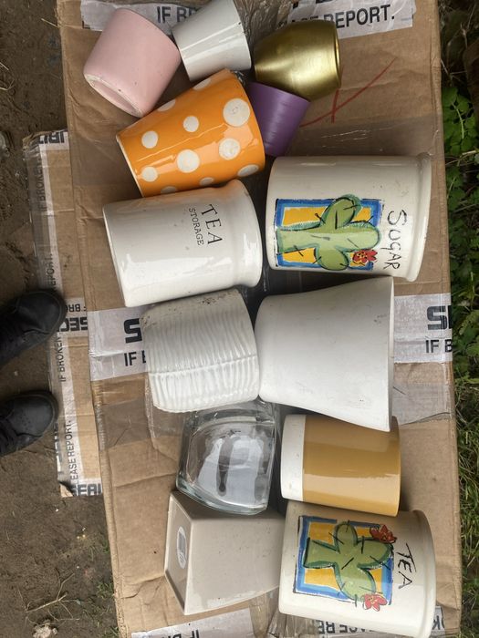 Doniczki 13 sztuk ceramiczne cena za calosc