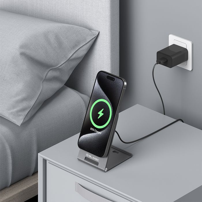 Ładowarka indukcyjna BQI-01 Qi2 15W magnetyczna Magsafe + kabel Raptor