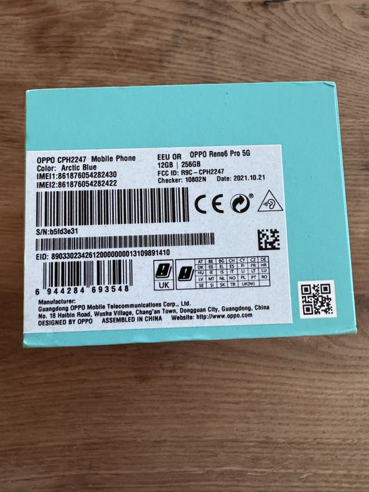 Smartfon Oppo Reno6 Pro 5G- 12/256 GB Artic Blue