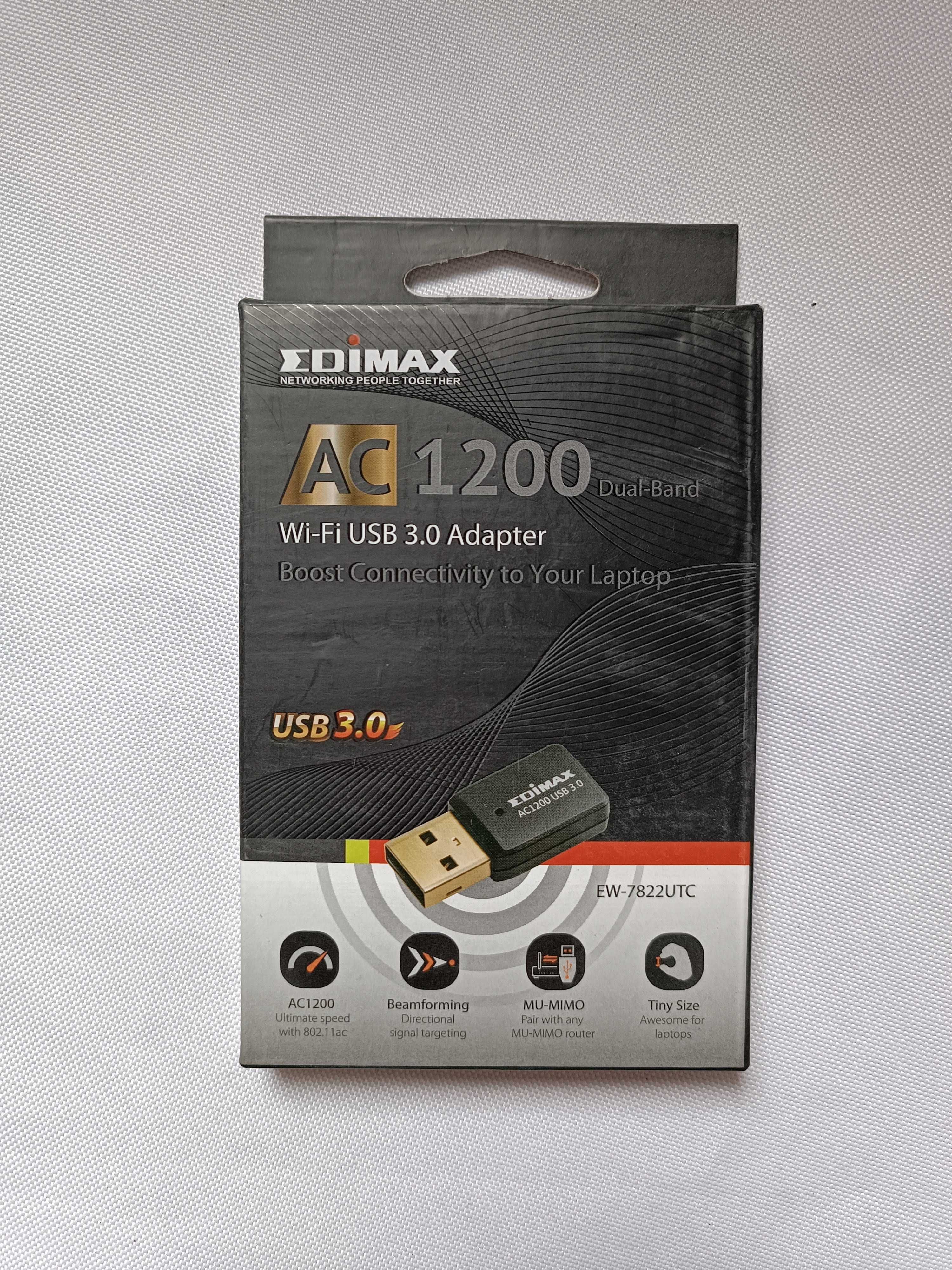 WiFi адаптер Edimax EW-7822UTC (AC1200, MU-MIMO, Beamforming, USB 3.0)