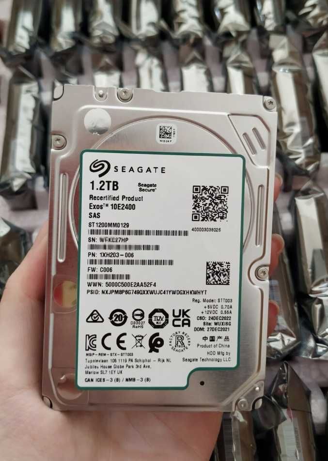 Диски серверні SAS HDD 1.2Tb 2,5" HP G8/G8/G10 MSA Dell  7шт