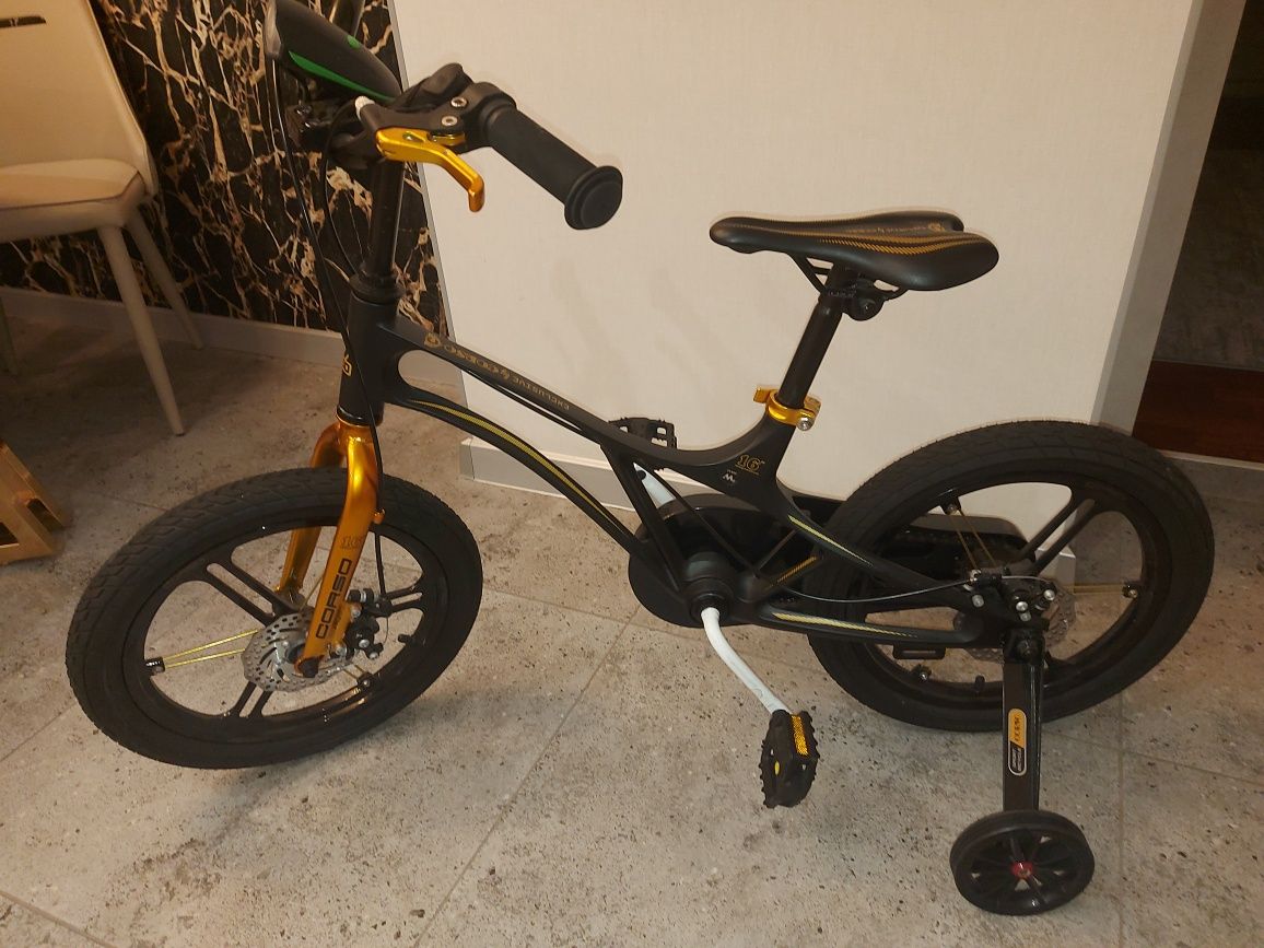 Детский велосипед Exclusive Corso 16 Black/Gold