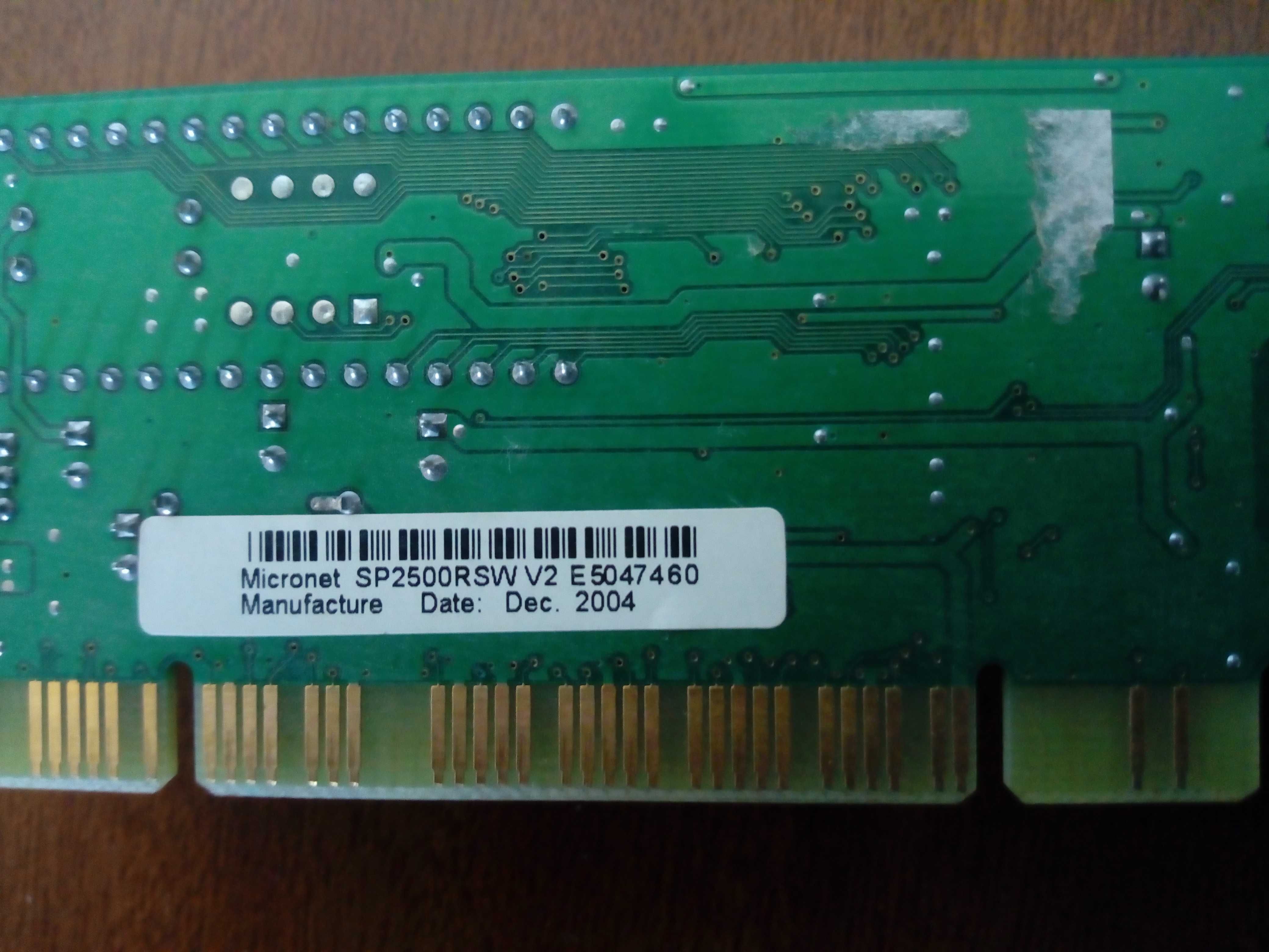 Placa rede/lan PCI 10/100 Mbps Micronet SP2500RSW