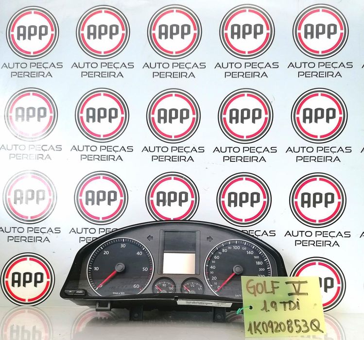Quadrante VW Golf 5, TDI, referência 1K0920853Q, 1K0920861B.