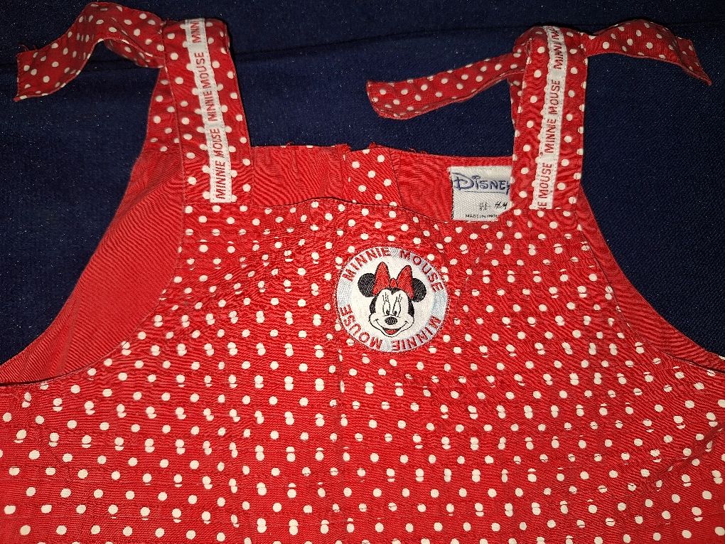 Sukienka Myszka Miki Minnie 116 czerwona w groszki Disney H&M