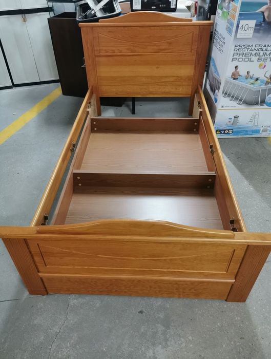 Cama solteiro pinho maciço