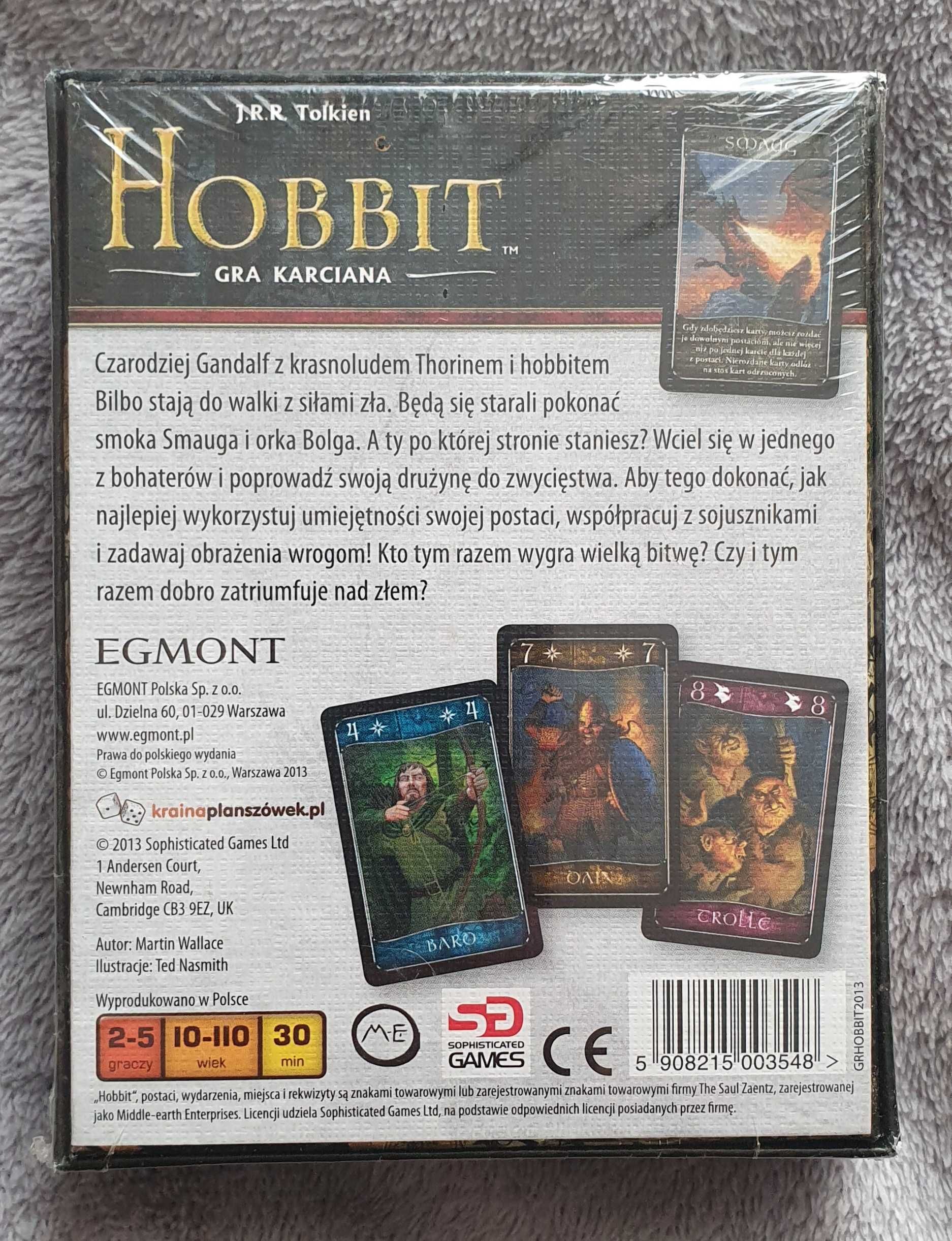 Tolkien Hobbit gra karciana Nowa