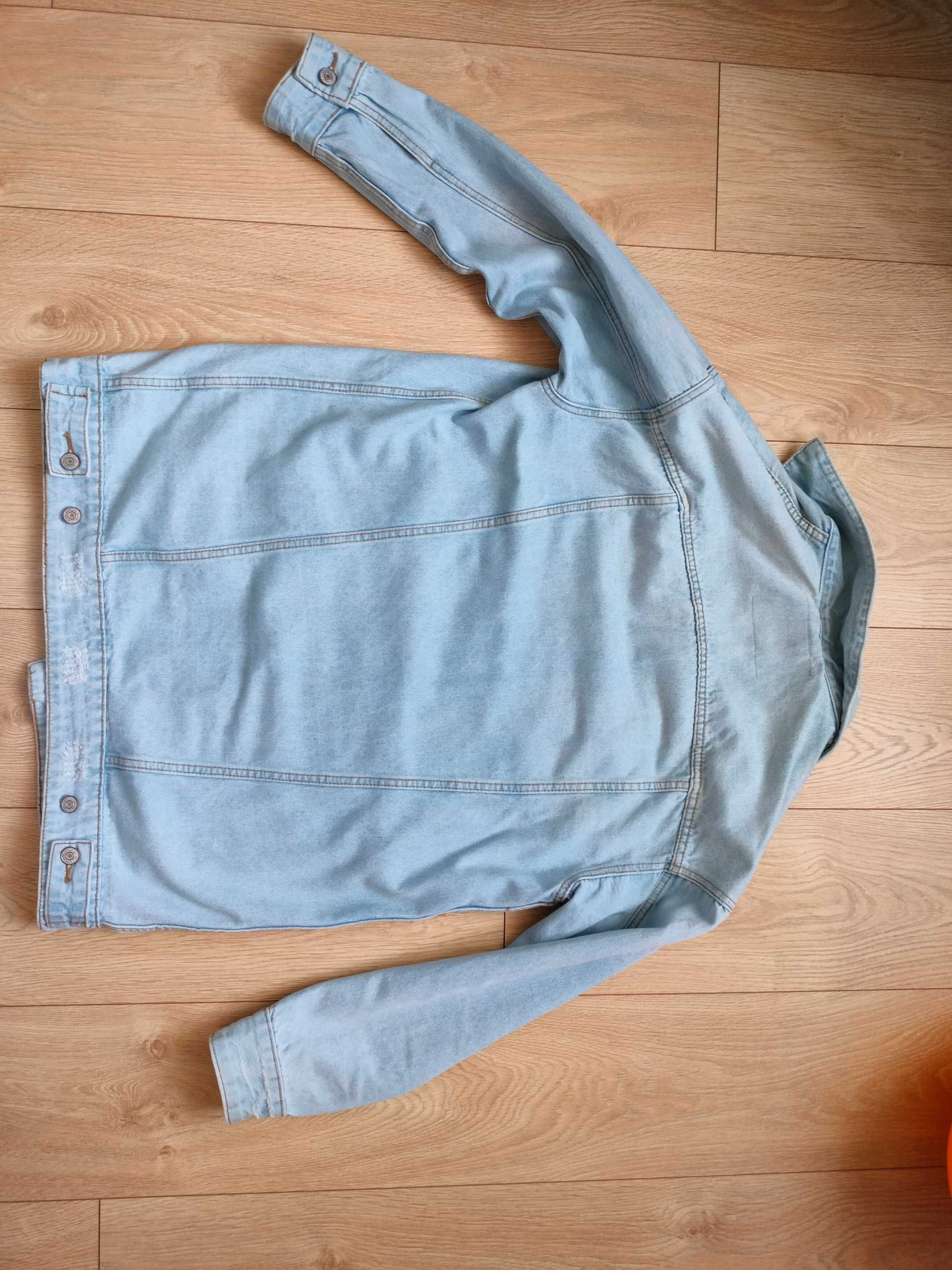 Kurtka katana jeansowa dłuższą Cropp