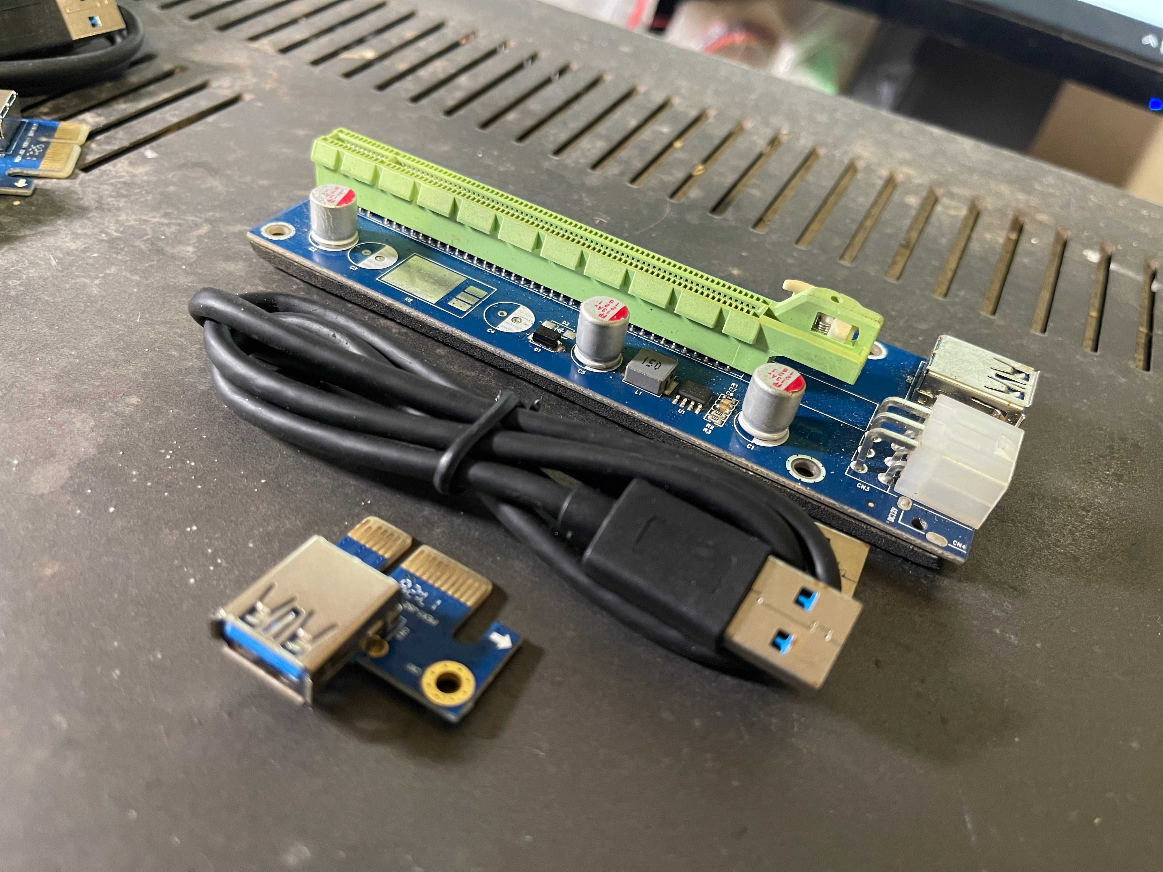 Райзер для майнинга (6pin) USB 3.0. Riser PCI-E 1x to 16x