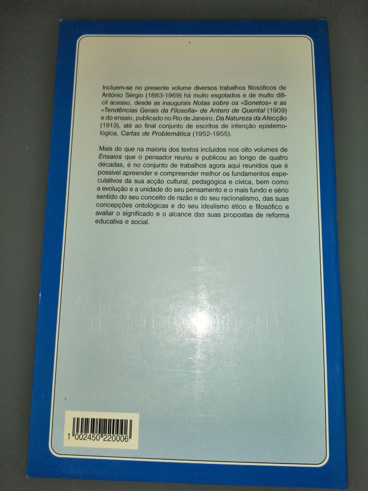 Notas sobre Antero, Cartas de Problemática e Outros Textos Filosóficos