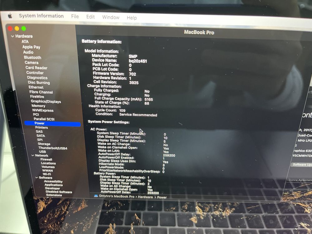 Macbook pro 2017 MPTT2 Touchbar