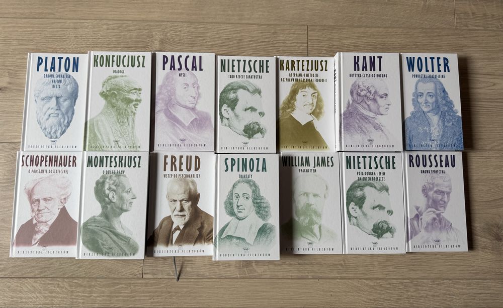 14 Książek Biblioteka Filozofów Kolekcja Hachette