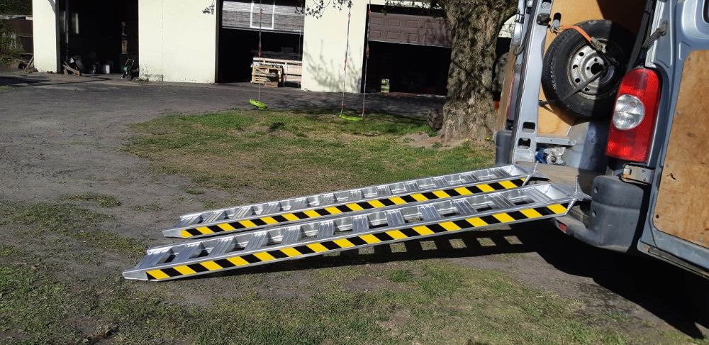 Najazdy aluminiowe 2.5m Rampa Najazdy dla koparki Udźwig 2T