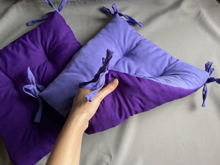 Подушечки на стілець у школу, садочок, крісло, табурет, зі зав’язками.