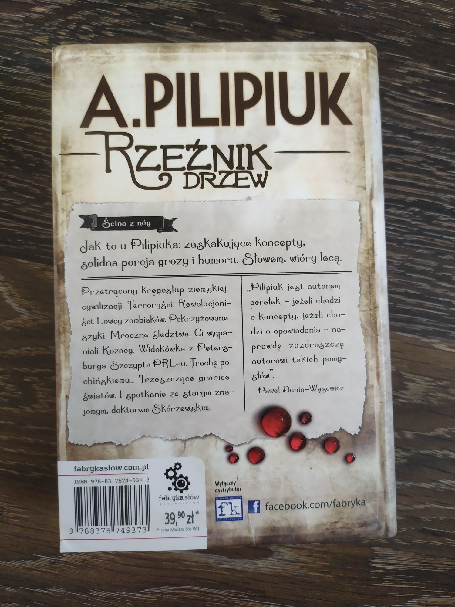 Książka Rzeźnik drzew, Andrzej Pilipiuk