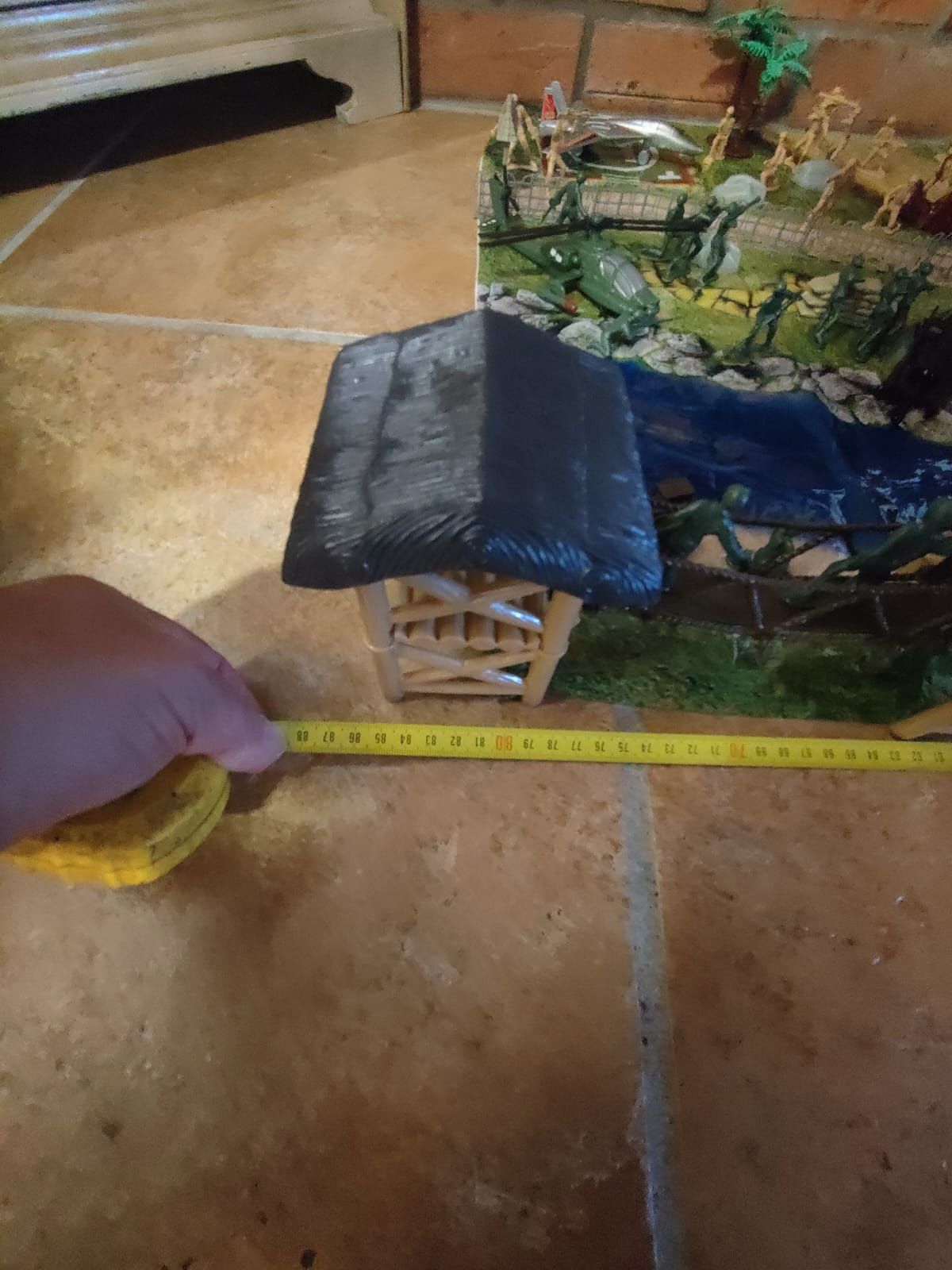Cenário militar brinquedo