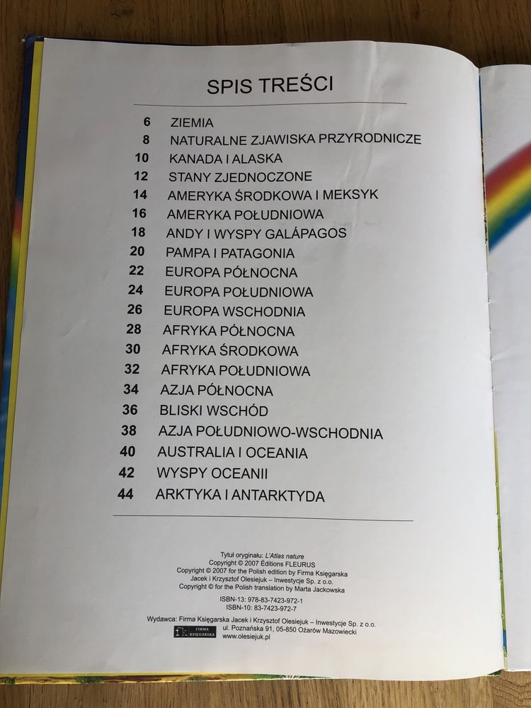 Atlas przyrody kolorowy