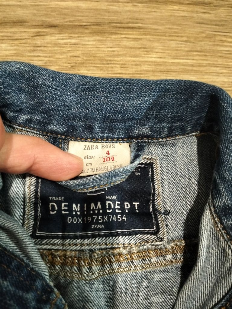 Katana jeansowa Zara rozmiar 104 bliźniaki