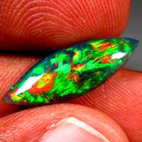 CZARNY OPAL 3D - Certyfikat GIL - VVS - WIDEO - 3.21 ct.