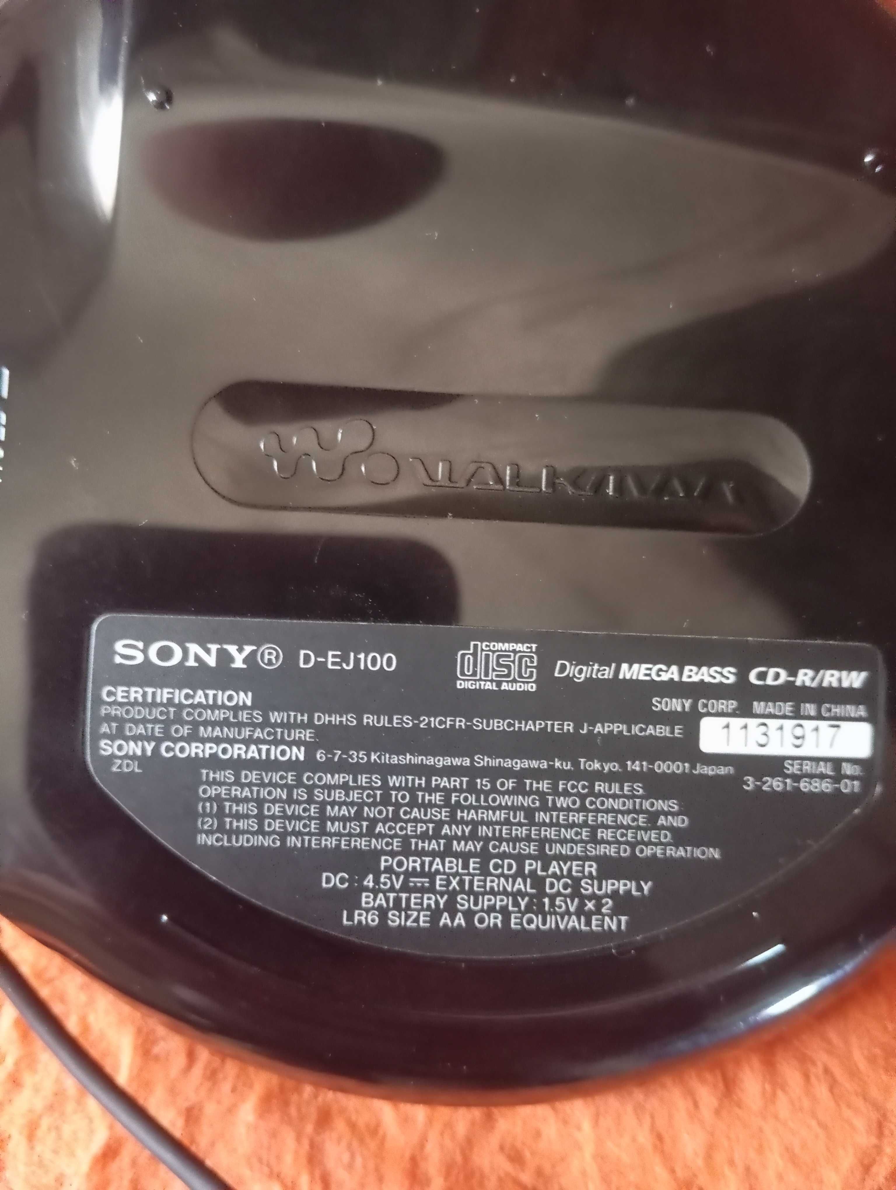 Оригінальний  Cd Player Sony D-EJ100 з Америки