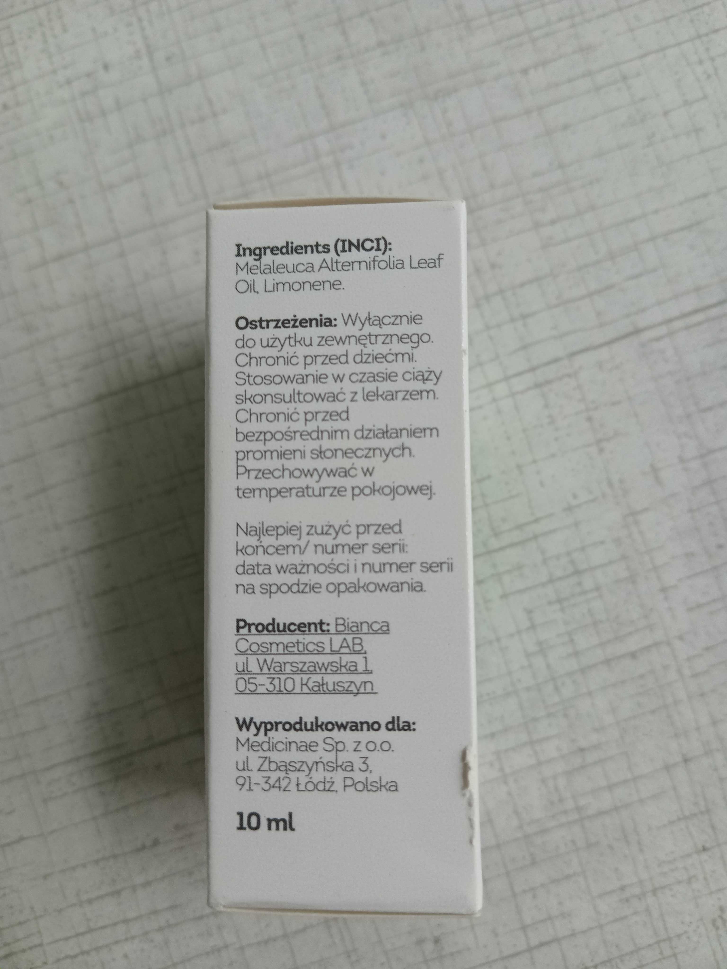 Olejek eteryczny z drzewka herbacianego 10 ml