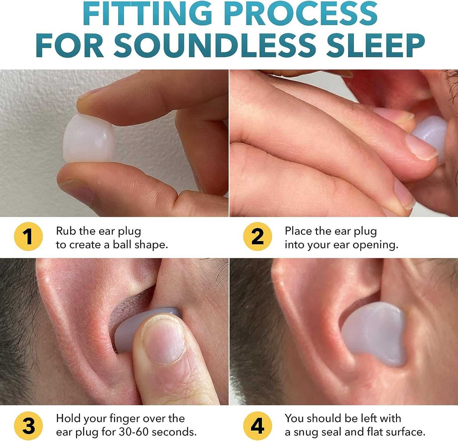 SLEEPDREAMZ silikonowe zatyczki do uszu 6 par