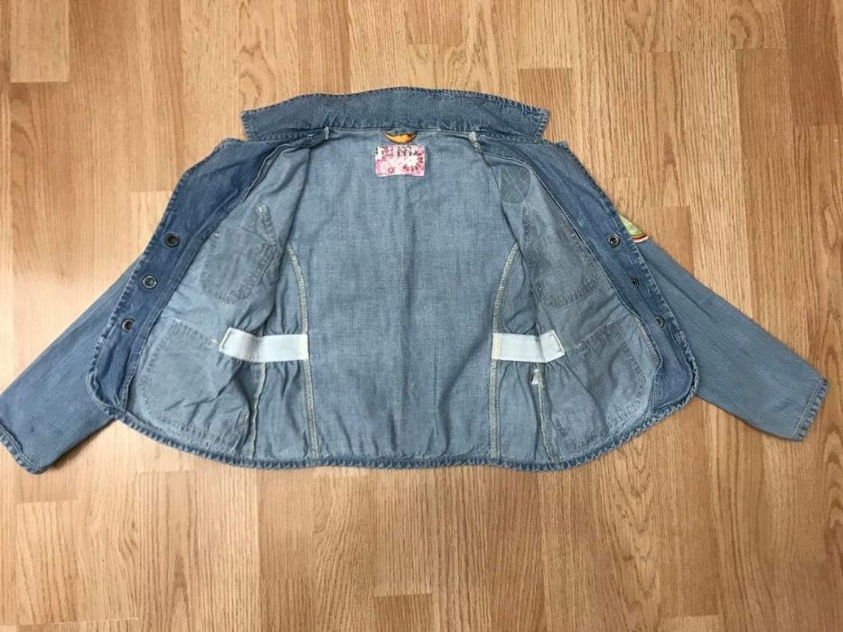 Джинсовая куртка пиджак девочке Hema 7/8лет коттон
