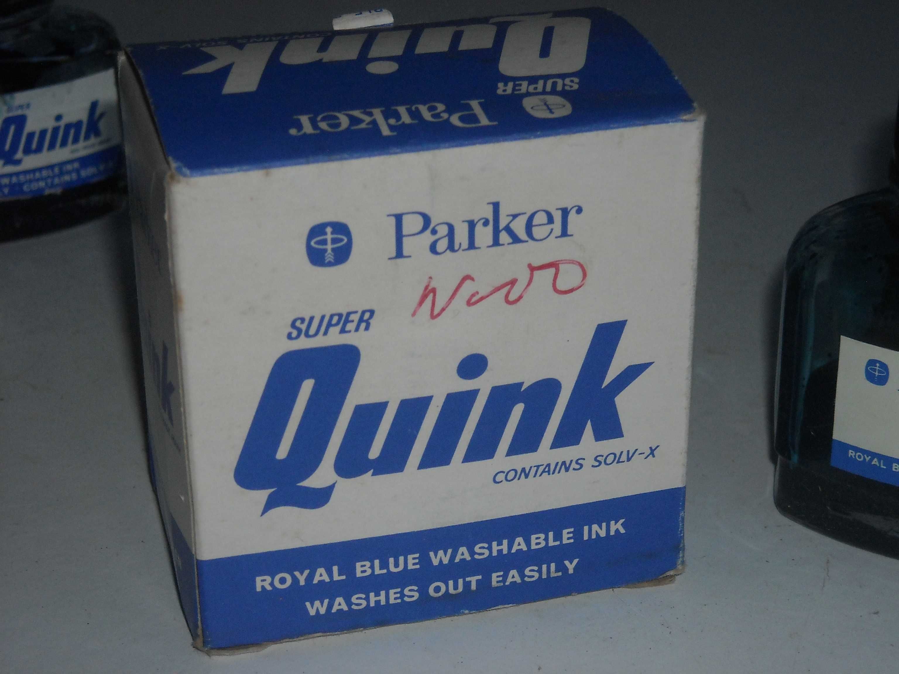 Tinta tinteiros antigos Parker Super Quink