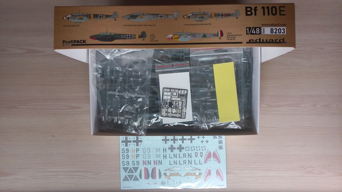Модель самолета Bf 110E, масштаб 1/48, Eduard
