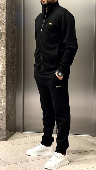 HUGO BOSS черный мужской спортивный костюм HUGO BOSS оригинал