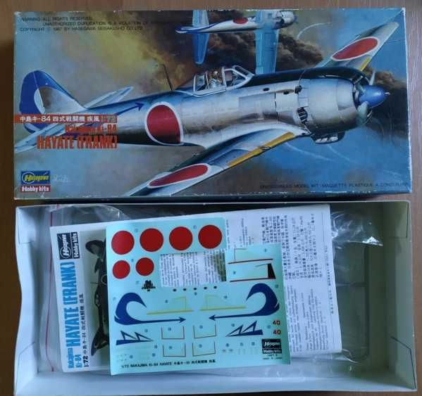 Nakajima Ki84 Hayate (Frank) - 1/72 - Hasegawa