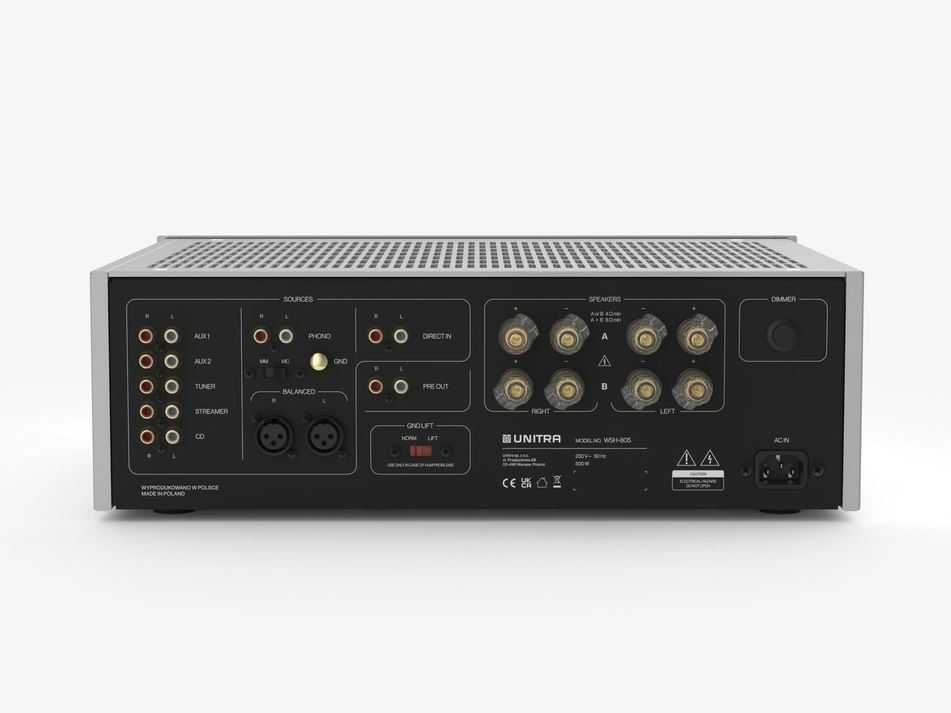 Unitra WSH-805 Wzmacniacz zintegrowany stereo o konstrukcji dual-mono