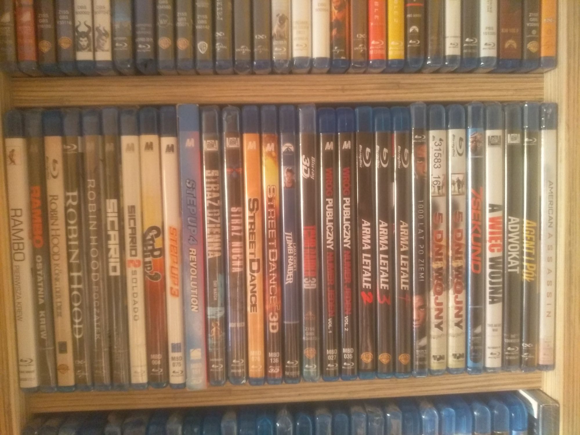 Filmy blu ray ponad 130 tytułów