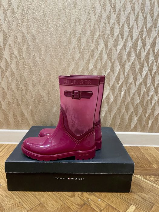 Гумові чоботи/ резиновые сапоги Tommy Hilfiger Translucent