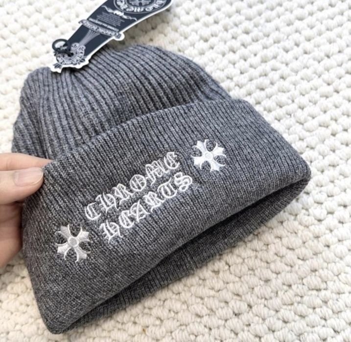 Шапка Chrome hearts сіра