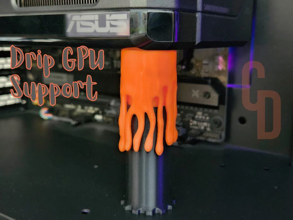 Suporte Elegante para Placa Gráfica (GPU Drips)