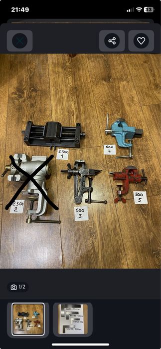 Наковальня  слесарная  угольник тиски