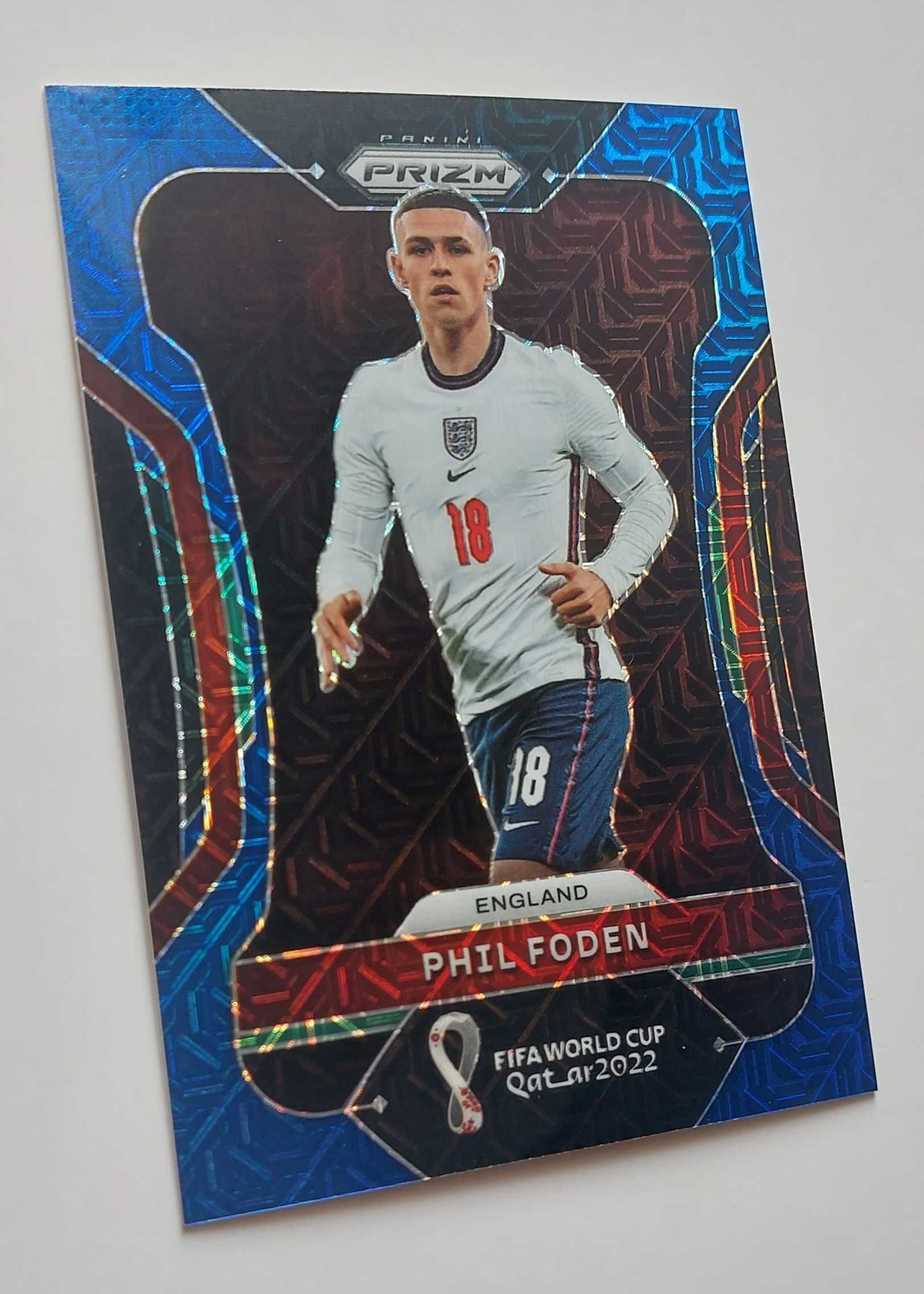 FIFA World Cup 2022 Qatar Phil Foden Prizm Blue Mojo #93 /75 England