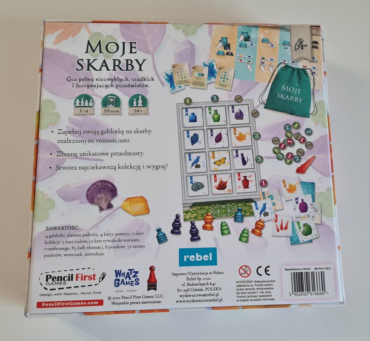 Gra strategiczna Moje skarby , nowa beż folii