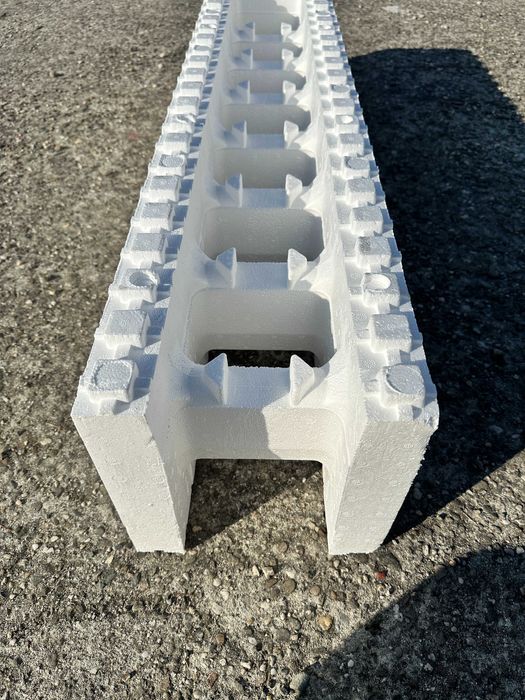 Bloczki Styropianowe 120cm x 25 x 25cm LEGO szalunek Płot Garaż Basen