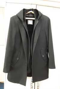 Пальто укороченное мужское с подстёжкой, шерсть - 80%, р.50 Полупальто