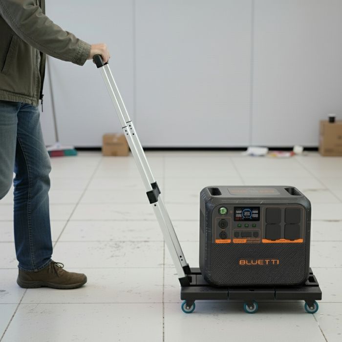 Посилений візок для електростанцій, генераторів, АКБ — 6 коліс